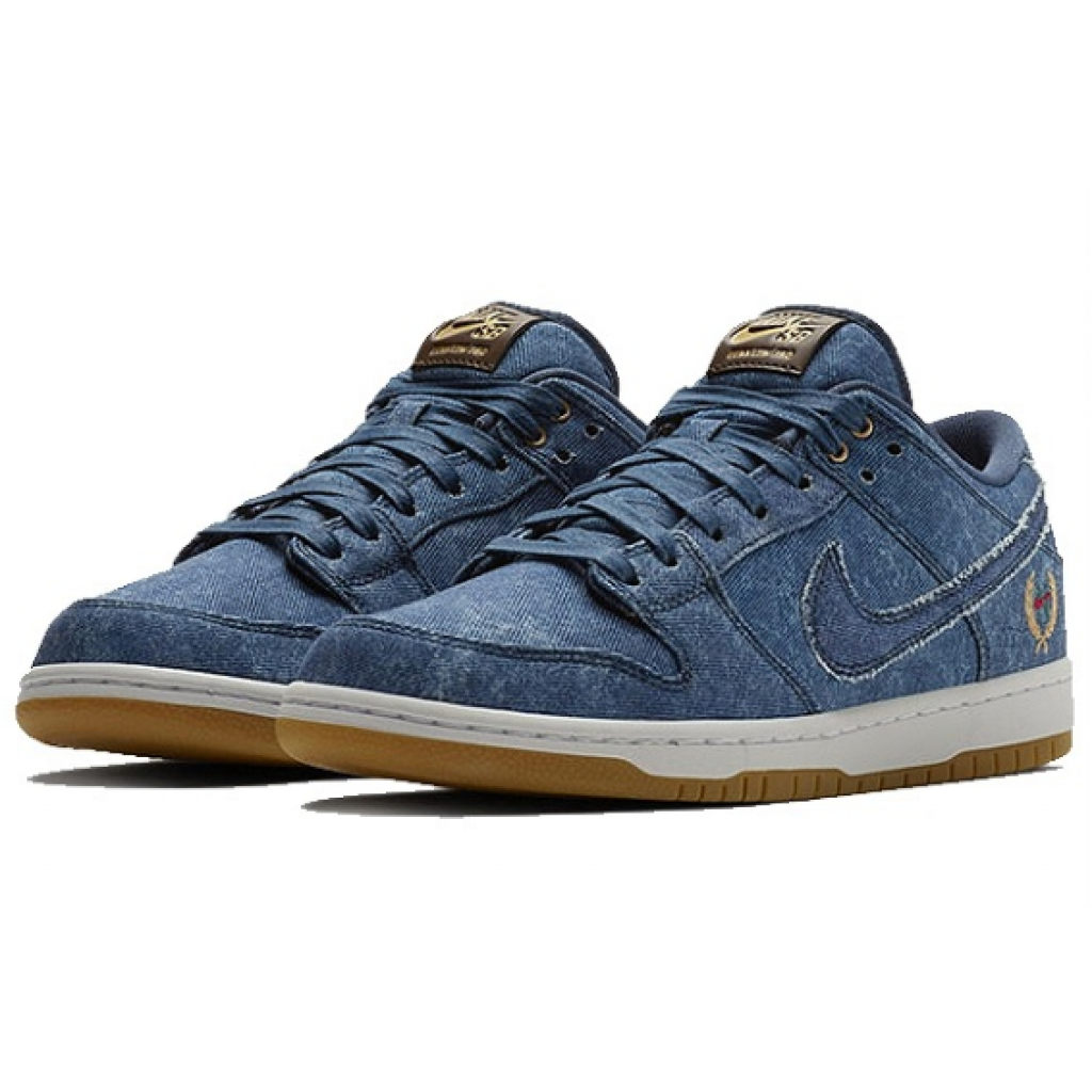 nike dunk black denim